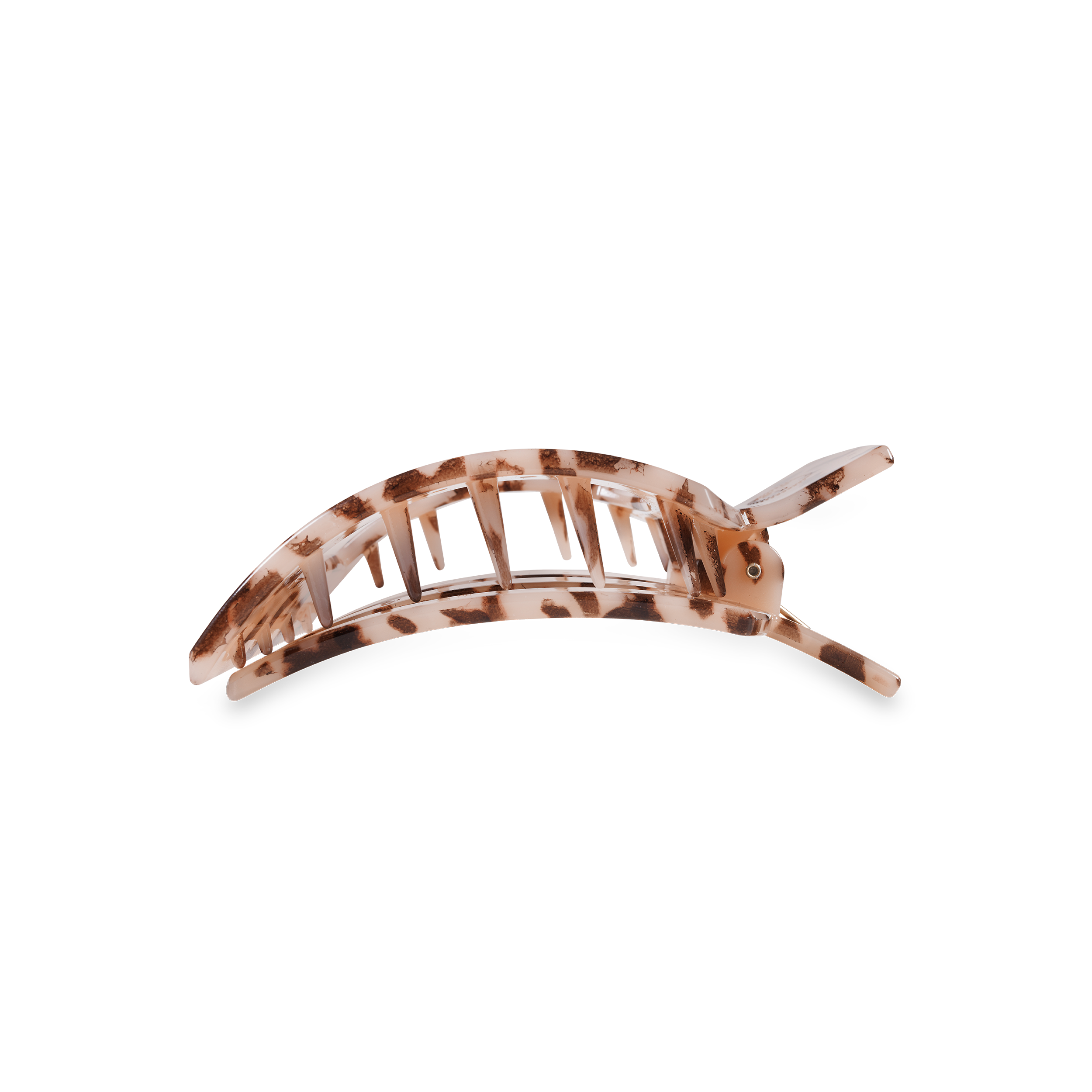 Square Flat Hair Clip | Med. | Blonde Tortoise