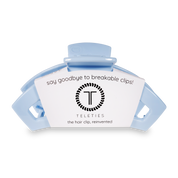Open Hair Clip | Large | Clear Skies showing bendable teeth that spring back to shape