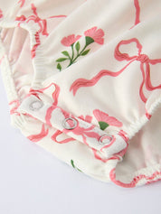 Spring Floral Baby Girls Romper