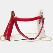 Transparent Hand Bag / Baguette Bag / Crossbody Bag
: Gold