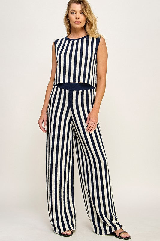 Knit Striped Pants