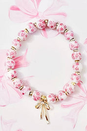 Jen Floral Bow Beaded Bracelets