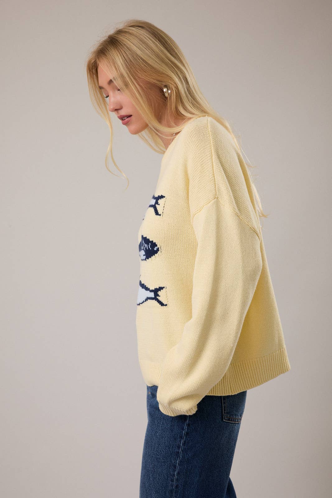 Yellow Sardines Sweater