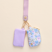 Dynamic Duo Pouch Wristlet-Secret Garden Blue