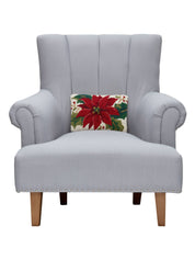Christmas Poinsettia Hook Pillow