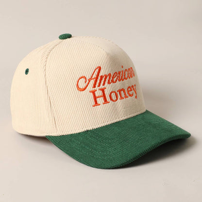 American Honey Corduroy Trucker Baseball Cap