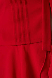 Red Ruffle Peplum Tank