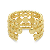 Gold Statement Adjustable Ring