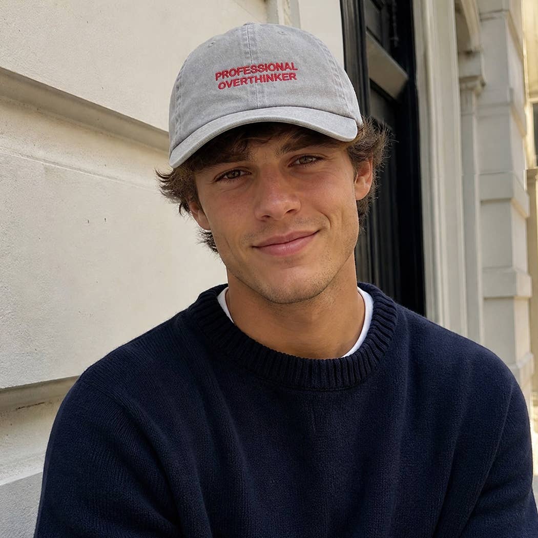 Professional Overthinker Washed Hat