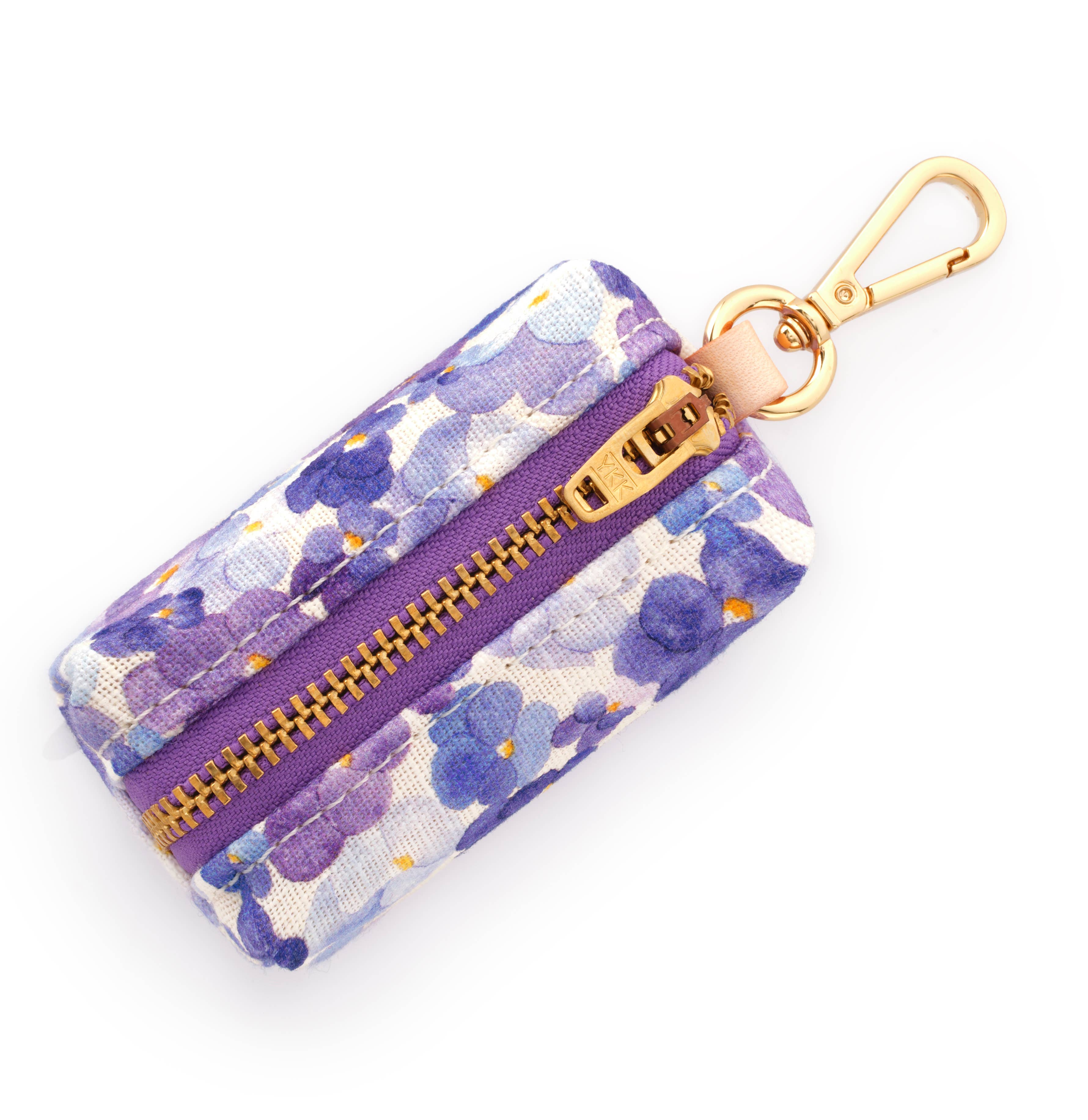 Pressed Pansies Spring Poop Bag Dispenser