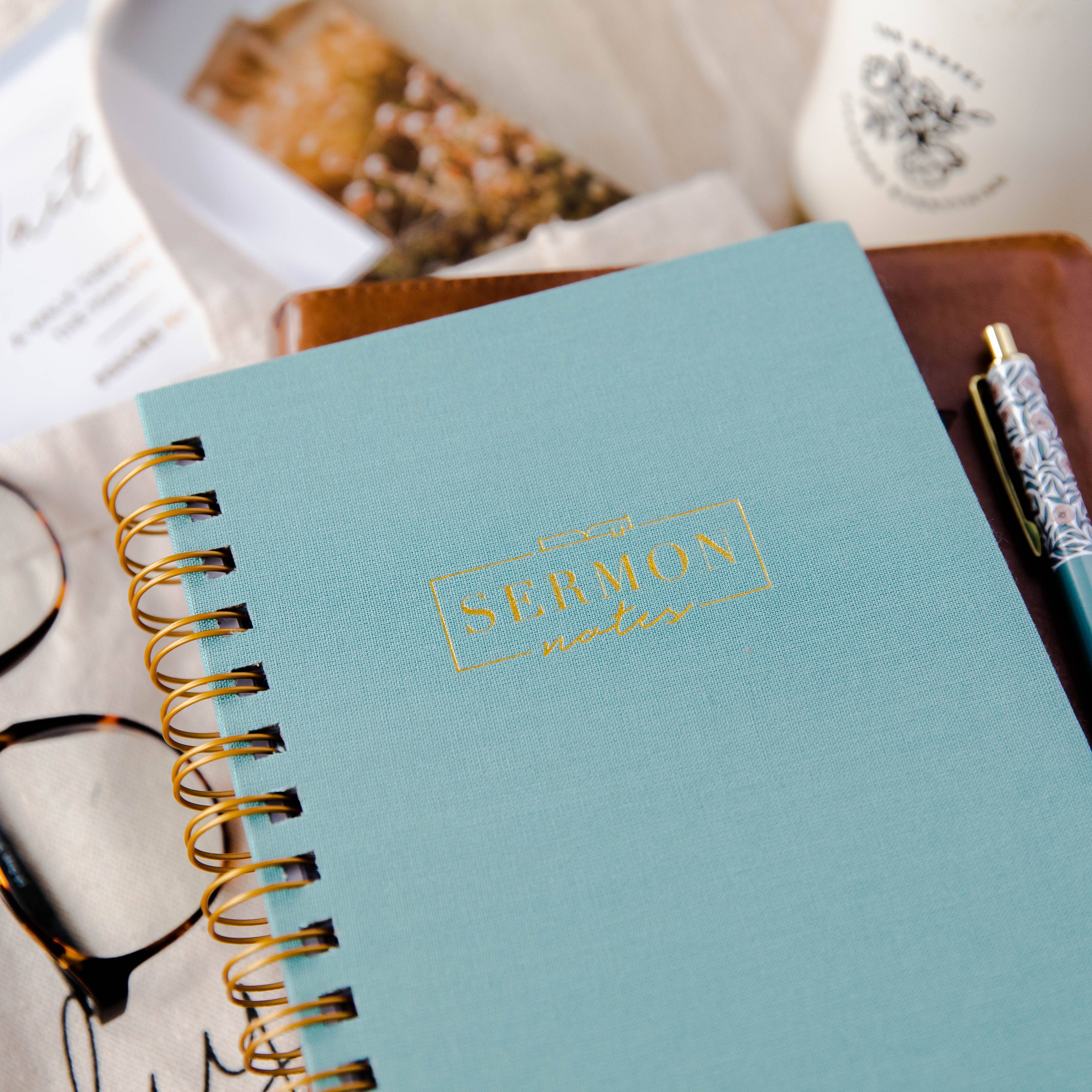 Teal Sermon Notes Journal