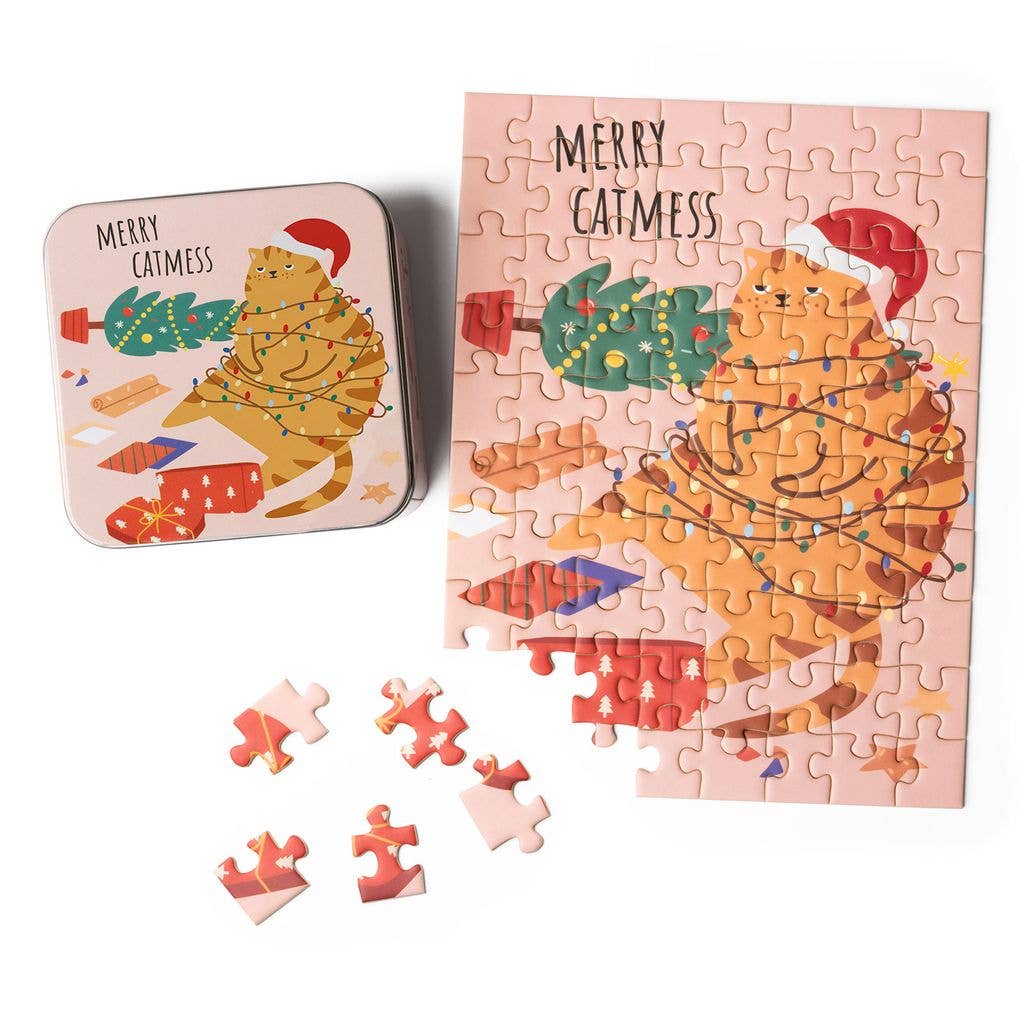 Holiday Mini Jigsaw Puzzle Tin
