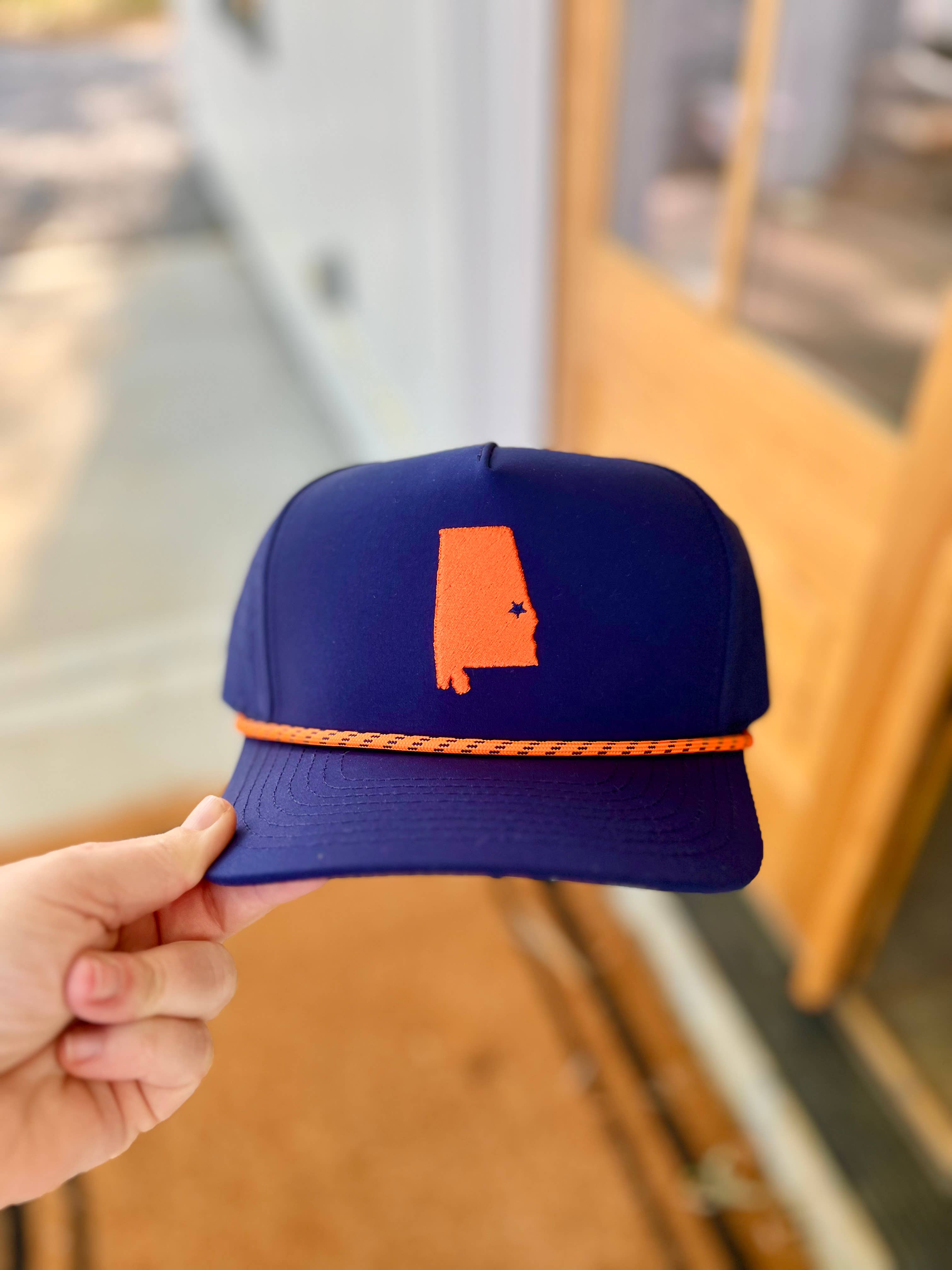 Embroidered Auburn, AL State Hat