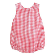 Classic Red Seersucker Baby Bubble Romper: 2T