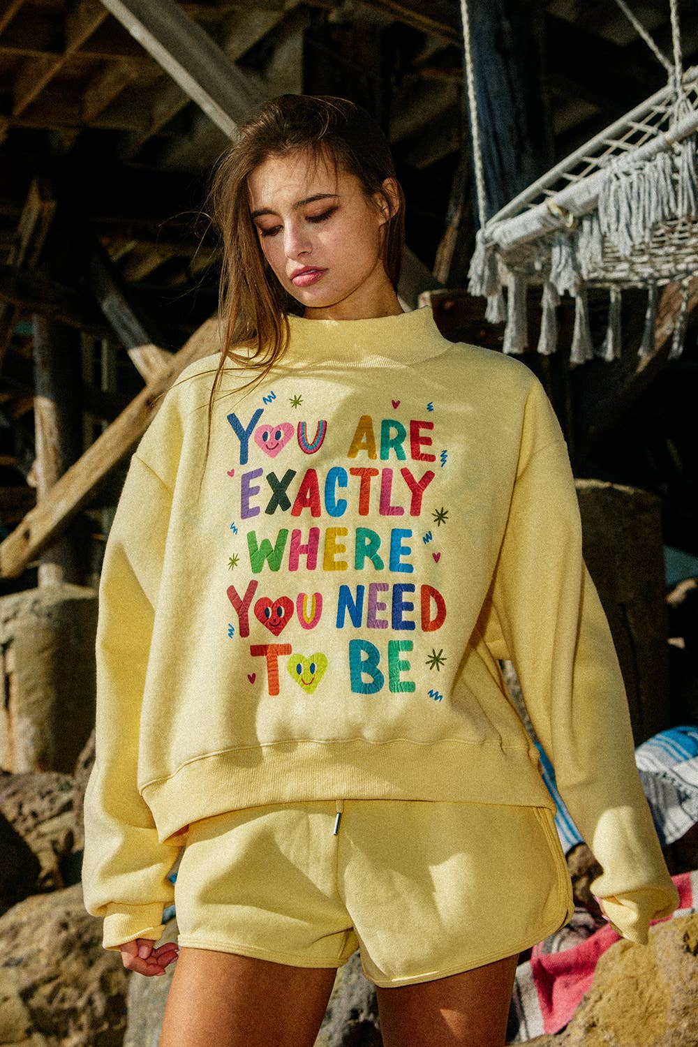 Life Is Good Reversible Mock Neck