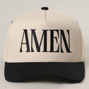 Black Amen Hat — “amen” lettering across the front and color: black