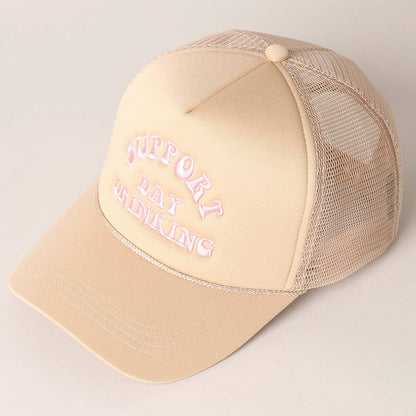 Support Day Drinking Embroidered Trucker Cap