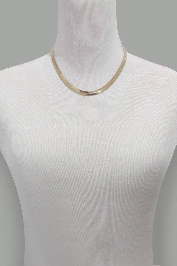 CLASSIC 8mm WIDE SNAKE CHAIN NECKLACE | 31N21202