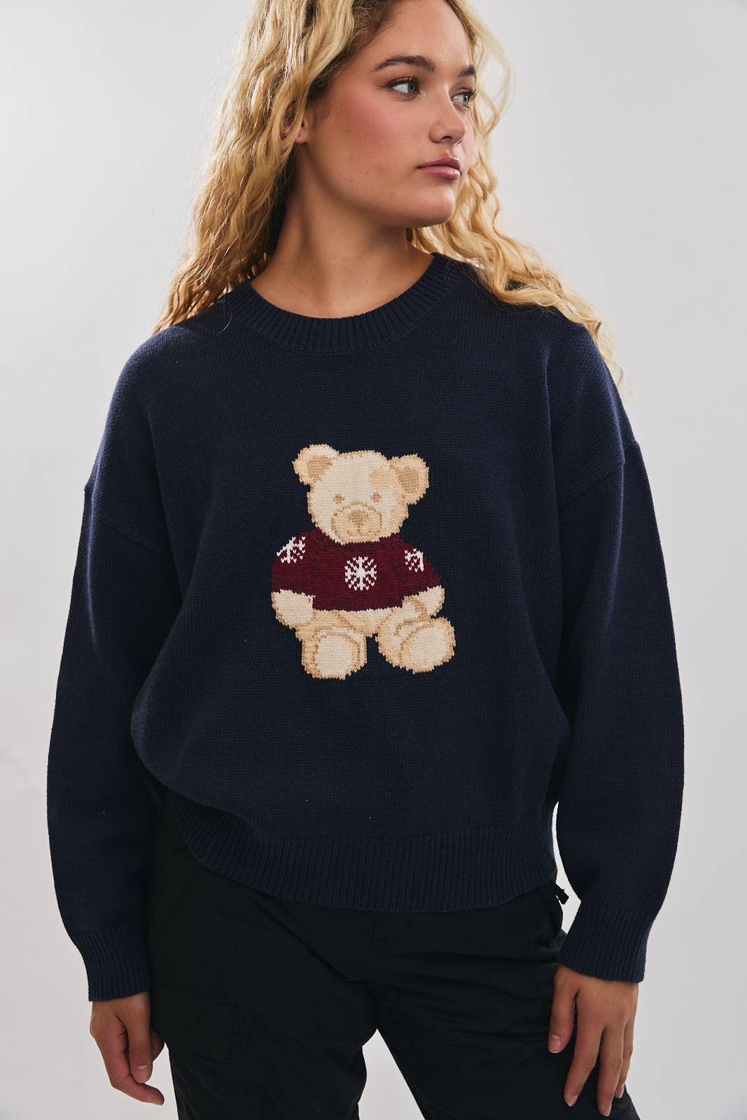 Sweater Teddy Bear Graphic Sweater