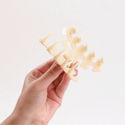 Coconut White Large Classic Hair Clip