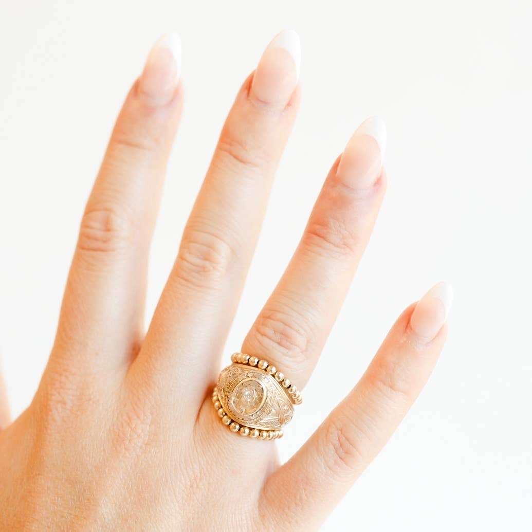 Ella Beaded Band Ring