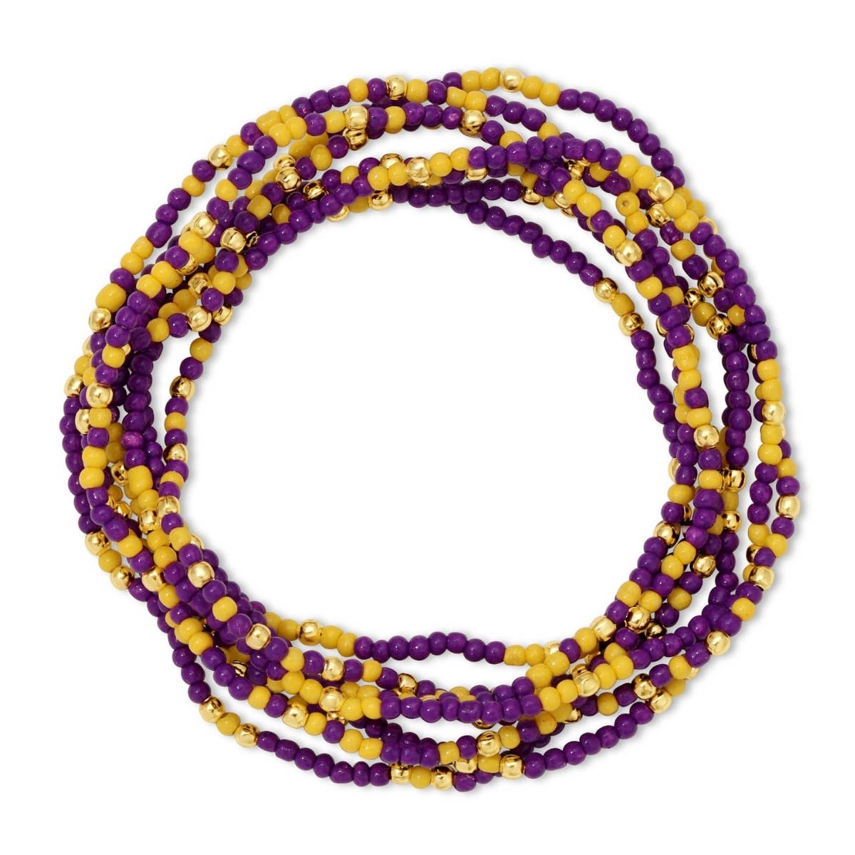 Stretch Seed Assorted Bead GAME DAY Bracelets