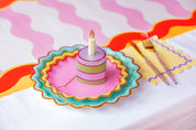 Groovy Waves Paper Table Runner (25 foot, cut to fit) — view 7