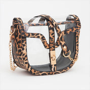 Clear Transparent Saddle Bag
: Black