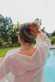 Polka Dot Oversized Lay Down Claw