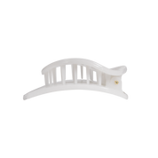 Flat Circle Hair Clip | Medium | Coconut White