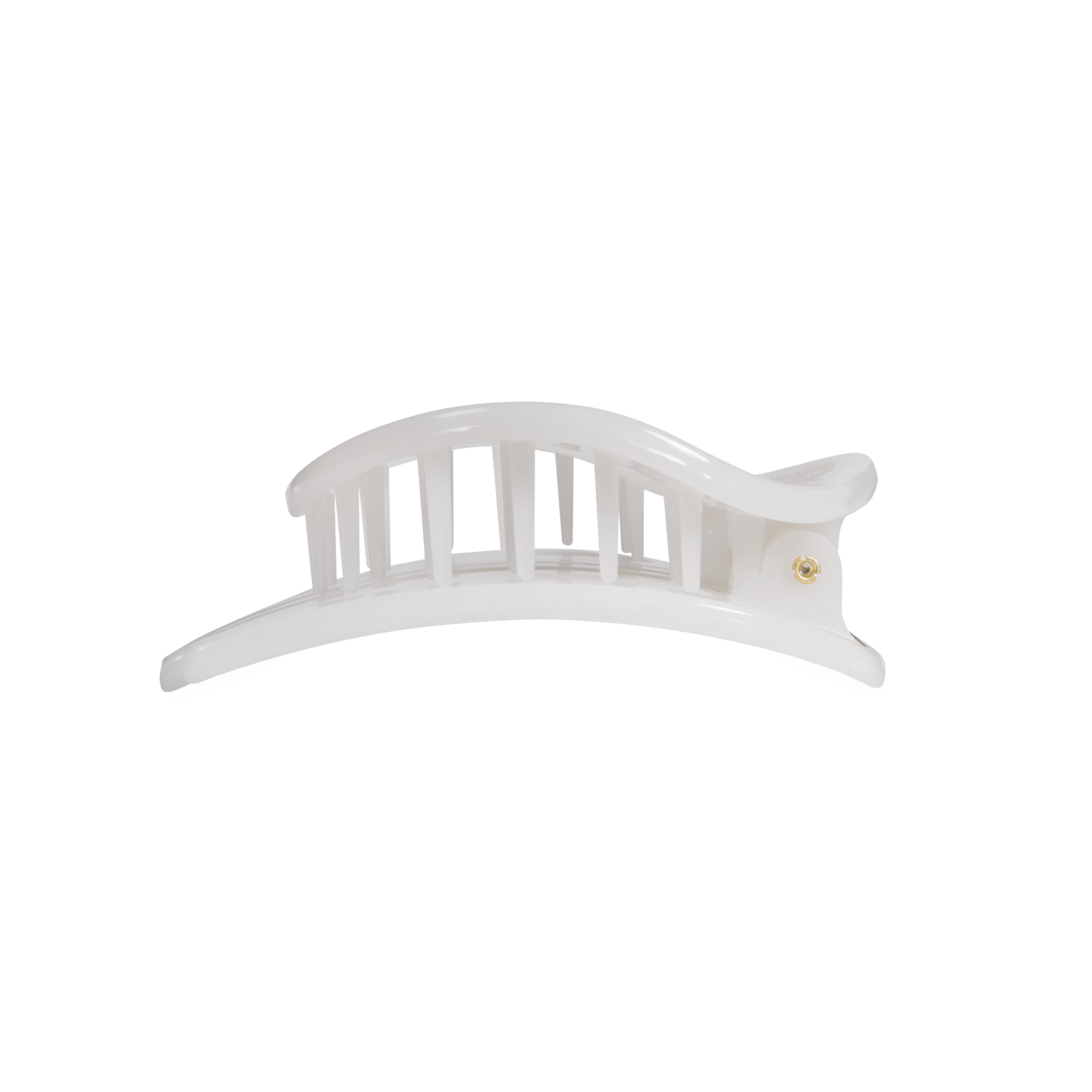 Flat Circle Hair Clip | Medium | Coconut White