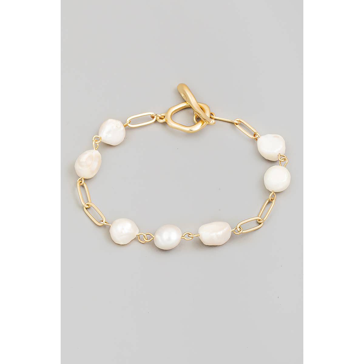 Pearl Beaded Chain Bracelet