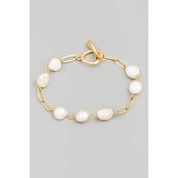 Pearl Beaded Chain Bracelet