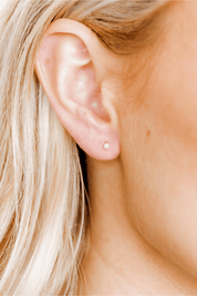 Screwback Stud Earrings Payton Pearl 3mm