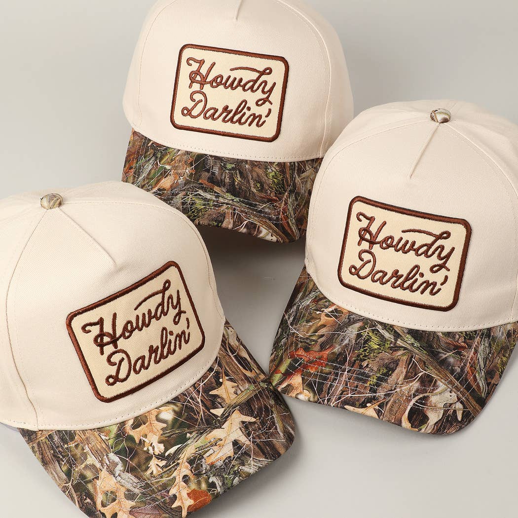 Howdy Darlin' Embroidery Patch Realtree Cap