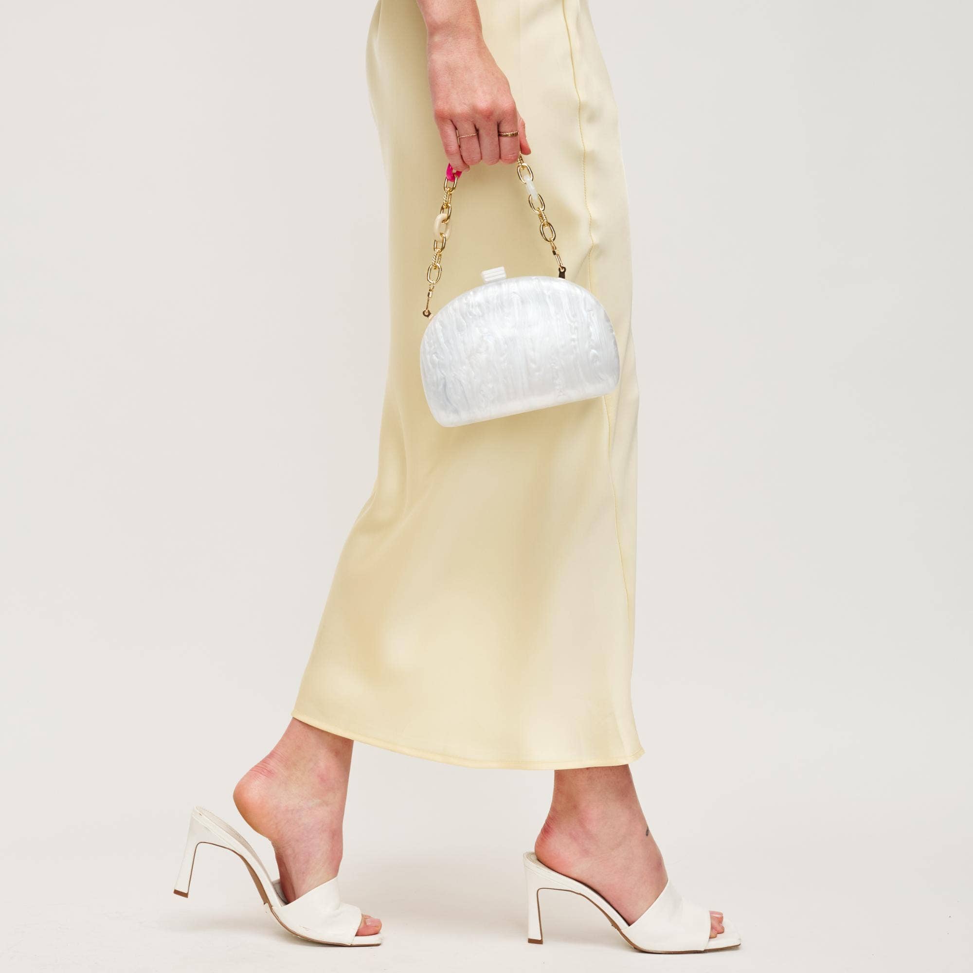 White Morgan Evening Bag