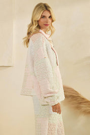 Floral Quilted Quarter Zip