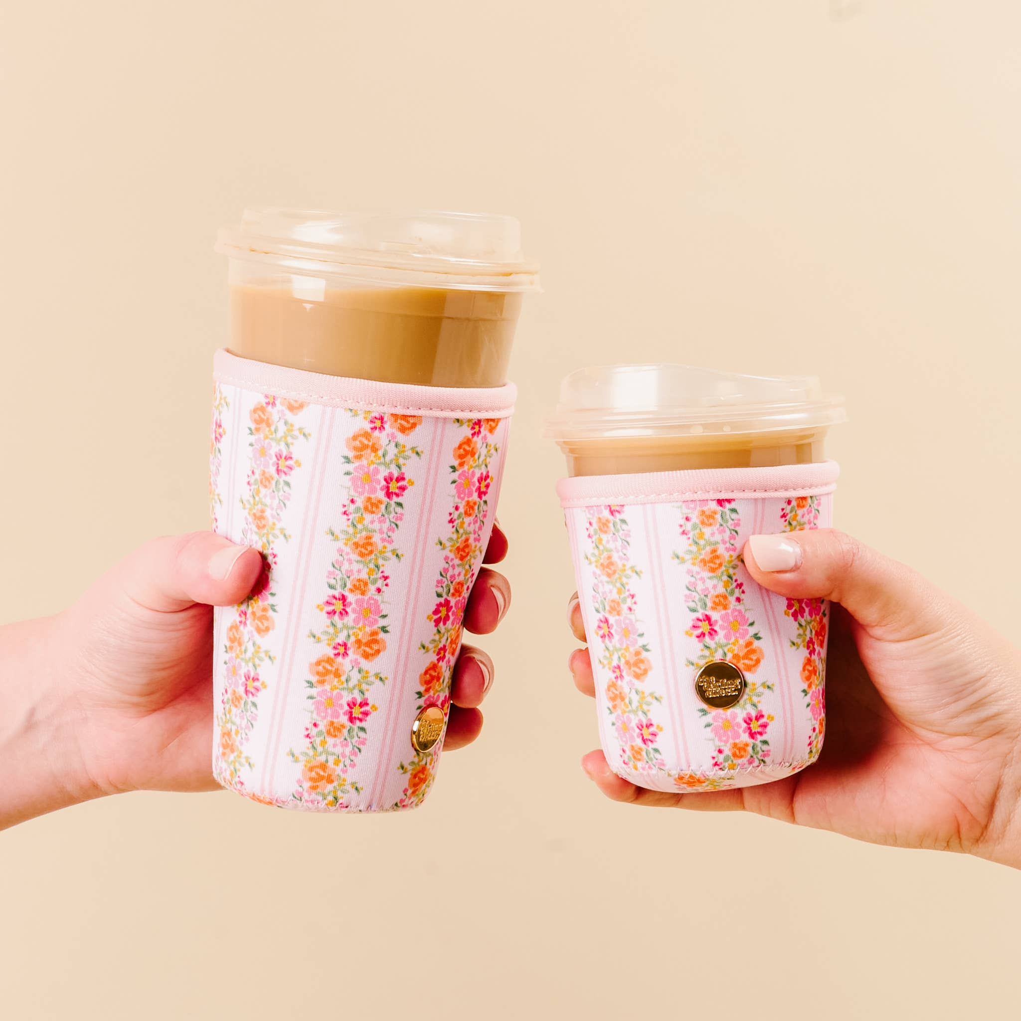 Pink Floral Drink Sleeve