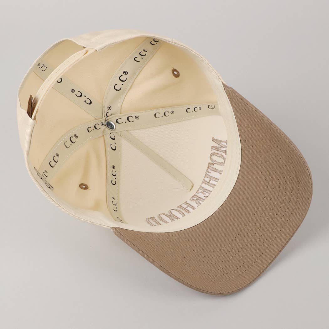 Motherhood Trucker Hat/ Beige