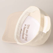 Put it on My Husbands Tab Hat/ Beige