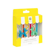 Balloon Dog Birthday Candles - 9 Pack showing mixed sizes