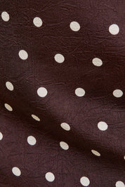 Halter Neckline Polka Dot Top & Low Rise Skirt