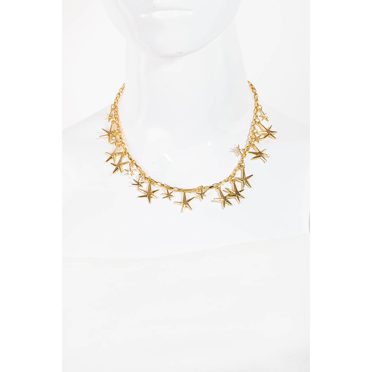 Chain Link Starfish Charm Necklace