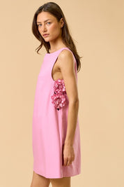 Pink Flower Mini Dress