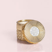 EXOTIC BLOSSOM & BASIL GILDED FACETED JAR, 11 OZ