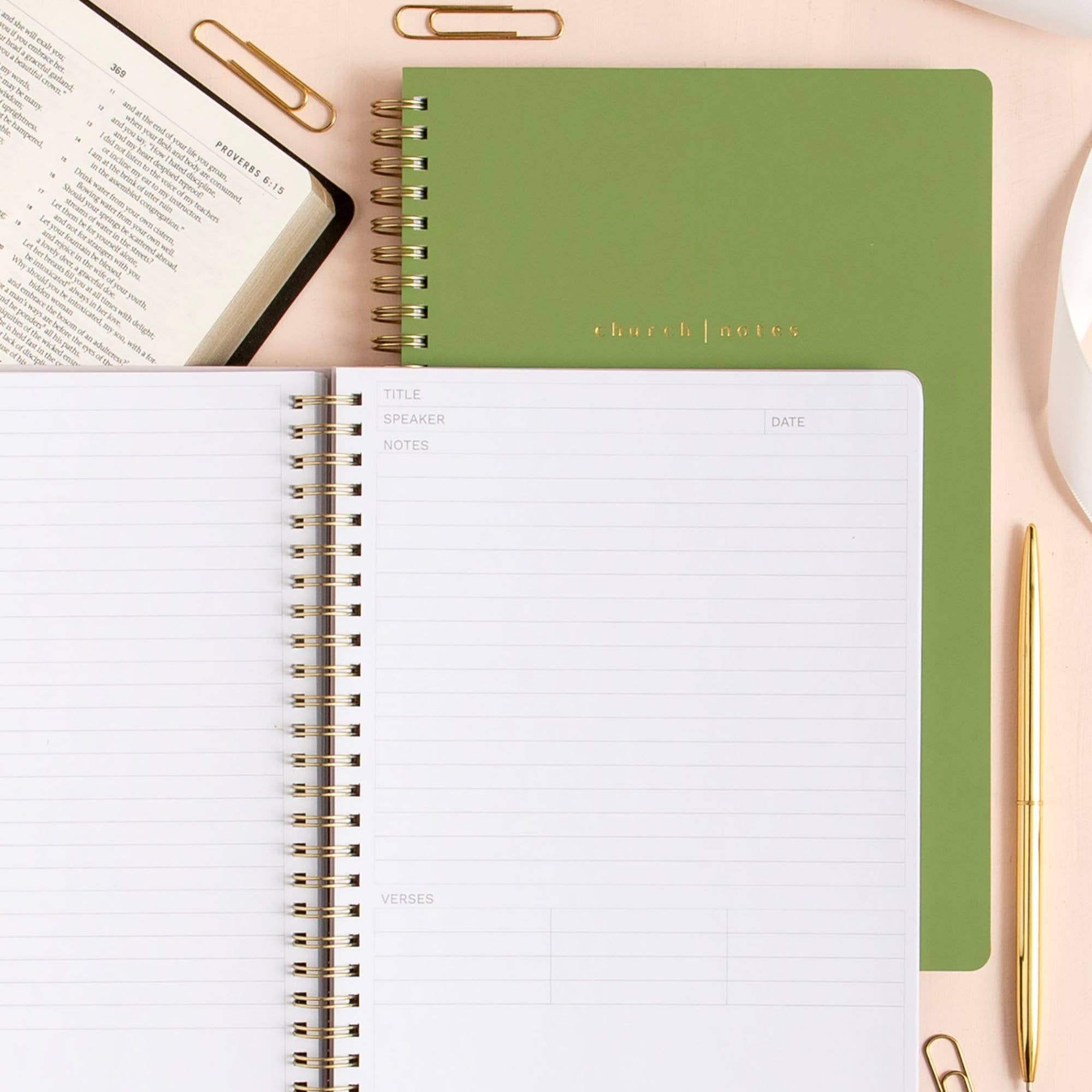 Olive Church Notes Bible Reference Notebook