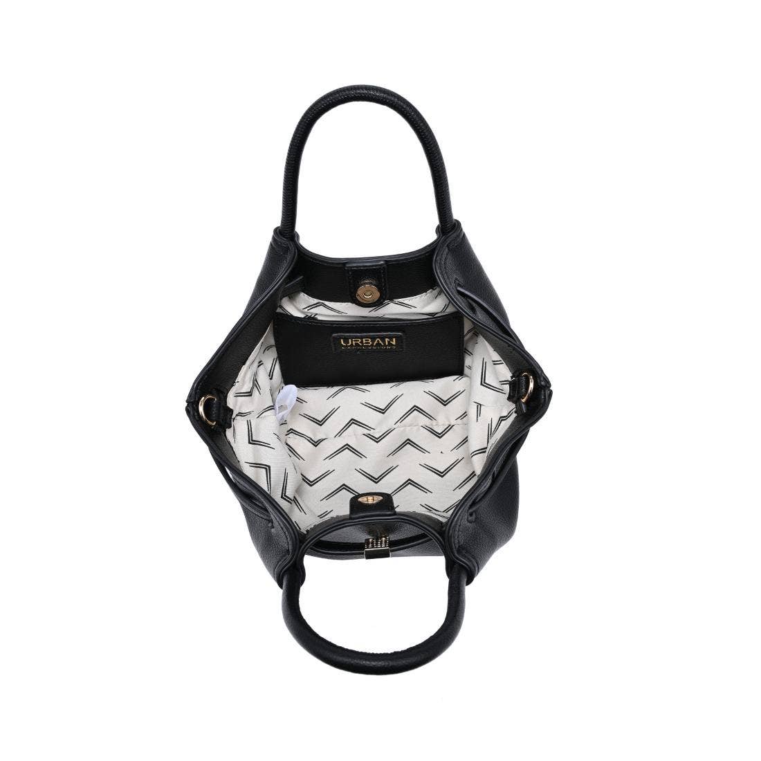 Black Selena Chic Crossbody showing crossbody