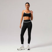 Black Contrast Workout Set
