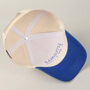 Literally Just A Girl Embroidery Two Tone Trucker Hat: FUCHSIA / ONE SIZE