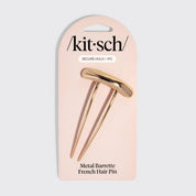 Mini Metal Barrette French Hair Pin - Gold